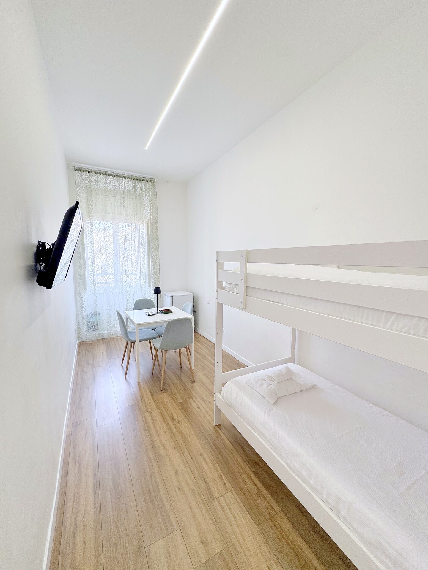 Aurora Suite, letto a castello e zona pranzo